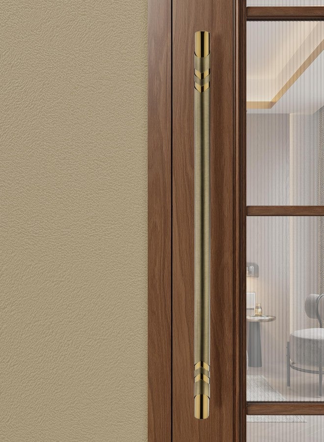 LAPO 36 Inch Stainless Steel Pull Bar - Extra-Length Door Handle for Main Entrance Doors and Large Cabinets, Elegant Antique Finish, 3-Year Warranty (Pack of 1) - Image 2